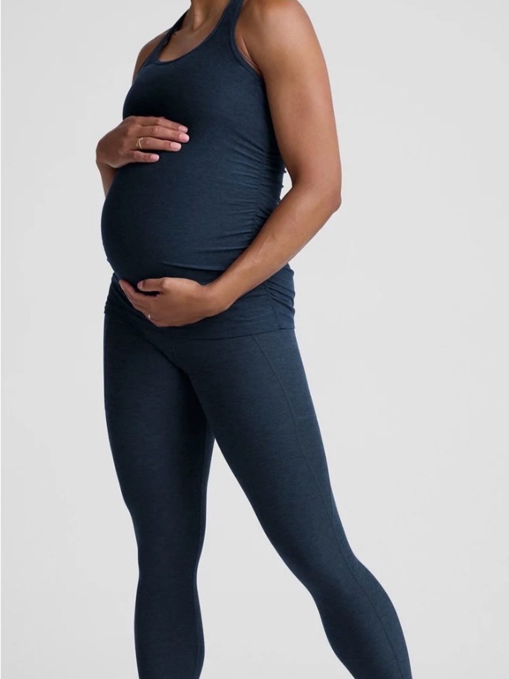 Beyond Yoga Spacedye Nocturnal Maternity Tank & Pocket Midi Leggings Set